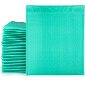 20 حزمة 8.5 × 12 بوصة بولي فقاعات بريدية ذاتية الغلق، CBTONE #2 مغلفات مبطنة باللون الأزرق المخضر، مغلفات فقاعات مقاومة للماء، مغلفات شحن بريدية 8.5 بوصة × 12 بوصة in Kuwait