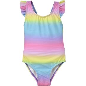Girls' UPF 50+ Lili Ruffles & Bow Swimsuit