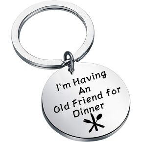 ENSIANTH Horror Gift Horror Kitchen Keychain Hannibal Lector Quote Silence of the Lams Inspired Keychain