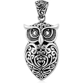 SHOP LC BALI LEGACY Owl Pendant Necklace for Women Jewelry 925 Sterling Silver Birthday Gifts for Women