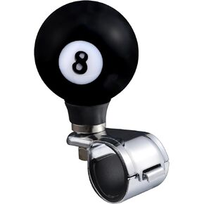 Lunsom Steering Wheel Spinner, Ball Shape Driving Booster Suicide Knob Resin Turning Assist Helper Spinner Knobs for Vehicles Trucks,Amber Green