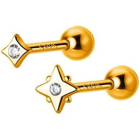 Kokoma 20g Tiny Star Sterling Silver Cartilage Stud Earrings for Women Girls Cubic Zirconia Helix Conch Tragus Earrings Piercing Studs Screw Back Dainty Ear Jewelry in Kuwait