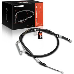 A-Premium Rear Driver Side Parking Brake Cable Assembly Compatible with Kia Models: Sephia 1998-2001, Spectra 2000-2004 - Replace# 0K2A244420E