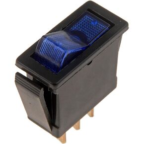 Dorman 85922 Electrical Switches - Rocker Switch - Rectangular Style - Blue Glow Universal Fit