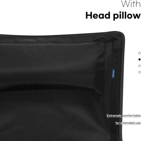 كراسي تخييم مدمجة عالية الظهر، كرسي ظهر خفيف الوزن مع مسند للرأس، كرسي محمول قابل للطي للتخييم، المشي لمسافات طويلة، النزهة، الشاطئ، السفر (بيج) in Kuwait