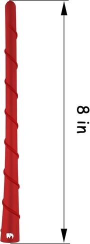 8" inch Spiral Flexible Antenna, Compatible with Nissan - Frontier (1998-2021), Titan (2004-2023), Rogue (2008-2021), Pathfinder (2013-2019) - Designed for Optimized FM/AM Reception (Red) in Saudi Arabia