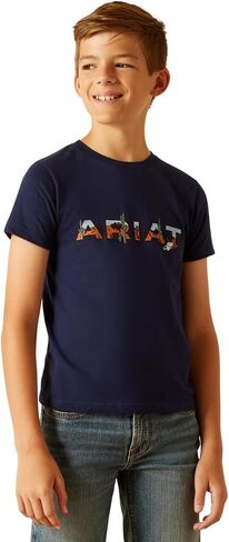 Ariat Boys Logo Sw Landscape T-Shirt in Saudi Arabia