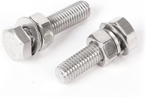 10 مقاسات شائعة (1/4-20، 5/16-18، 3/8-16) مجموعة فرز البراغي والصواميل شديدة التحمل، 304 من الفولاذ المقاوم للصدأ (192 قطعة) in Kuwait