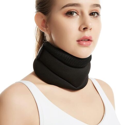Neck Brace for Neck Pain and Support, Soft Foam Cervical Collar for Sleeping, Adjustable Neck Collar Support Brace for Wraps Alignment and Stabilize, Women & Men Cervical Spine Pressure Relief (M) in Saudi Arabia