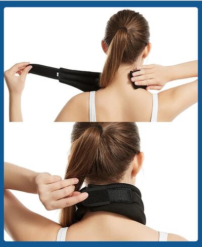 Neck Brace for Neck Pain and Support, Soft Foam Cervical Collar for Sleeping, Adjustable Neck Collar Support Brace for Wraps Alignment and Stabilize, Women & Men Cervical Spine Pressure Relief (M) in Saudi Arabia