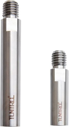 S-Steel 5/8"-11 مجموعة عمود تمديد دوار، 5" و3" موسع قضيب التوصيل لتلميع السيارة، مطحنة الزوايا، لوحة الدعم in Kuwait