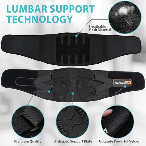 Back Brace for Lower Back Pain Relief with 7 Stays, Back Support Belt with Adjustable Straps, Lumbar Support Belt for Men Women Herniated Disc,Sciatica,Scoliosis XL(Waist:41.3''-53.1'') in Saudi Arabia