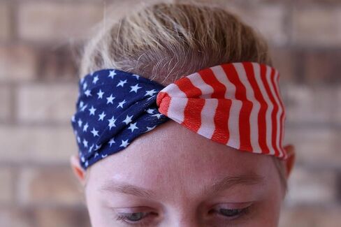 Art Attack American Flag USA America Soft Cotton Sports Running Vintage Red White Blue Workout Headband in Saudi Arabia