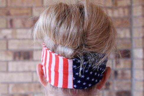 Art Attack American Flag USA America Soft Cotton Sports Running Vintage Red White Blue Workout Headband in Saudi Arabia