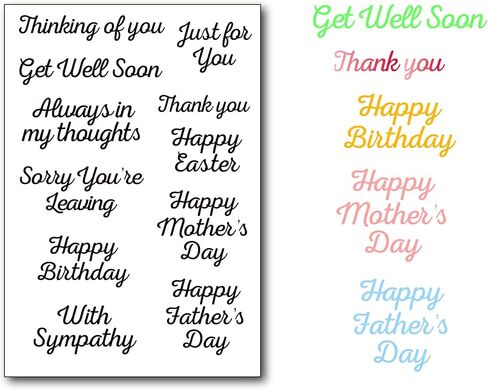 Mother's Day Sentiment Clear Stamps for Card Making or Journaling Mom Day Greeting Words Phrase Silicone Stamps for Scrapbooking Photo Album and Other Paper Crafts Decoration in Saudi Arabia