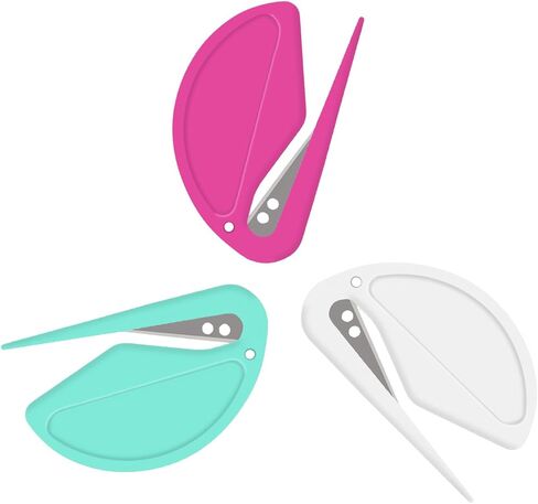 3 Pack Letter Opener Envelope Slitter – Envelope Opener with Safety Concealed Sharp Blade Neatly Opened Without Damage.Mail Opener for Women Men,Office Worker,Graduate Students,Home,Office,Postal in Saudi Arabia