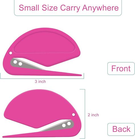 3 Pack Letter Opener Envelope Slitter – Envelope Opener with Safety Concealed Sharp Blade Neatly Opened Without Damage.Mail Opener for Women Men,Office Worker,Graduate Students,Home,Office,Postal in Saudi Arabia
