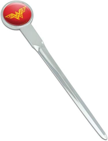 Wonder Woman Wonder Woman Icons Logo Classic Chrome Plated Metal Envelope Letter Opener Slitter in Saudi Arabia