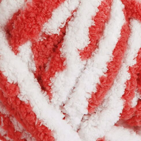 HOMBYS Bulky Fulffy Chunky Chenille Yarn for Hand Knitting,Soft Lightweight Large Thick Jumbo Yarn for Chunky Blanket,8 Pack,White & Khaki(253.6 yds,64 oz) in Saudi Arabia