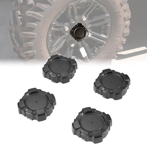 أغطية محور العجلة A & UTV PRO لـ Polaris General 1000 2016-2024/ General 4 1000 2018-2024، أغطية أغطية مركزية لمحور عجلة إطار UTV، استبدال OEM # 1522498، أسود، 4 قطع in Saudi Arabia