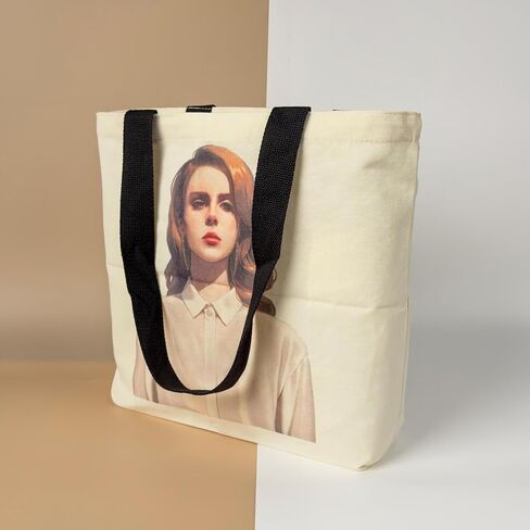 Lana Tote Bag Del Merch Rey Christmas Gifts for Women Vacation Accessories Minimalist Shopping Bag Fashion Bag Vintage Big Capacity Bag Travel Essentials in Saudi Arabia