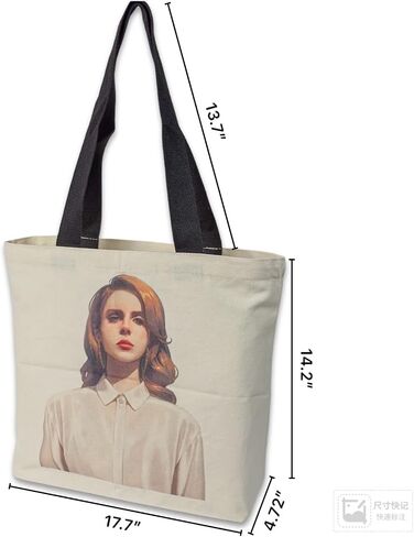 Lana Tote Bag Del Merch Rey Christmas Gifts for Women Vacation Accessories Minimalist Shopping Bag Fashion Bag Vintage Big Capacity Bag Travel Essentials in Saudi Arabia