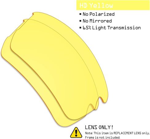 SmartVLT Men's Replacement Lenses for Oakley Flak 2.0 Asian Fit (AF) OO9271 Sunglass - More Options in Saudi Arabia