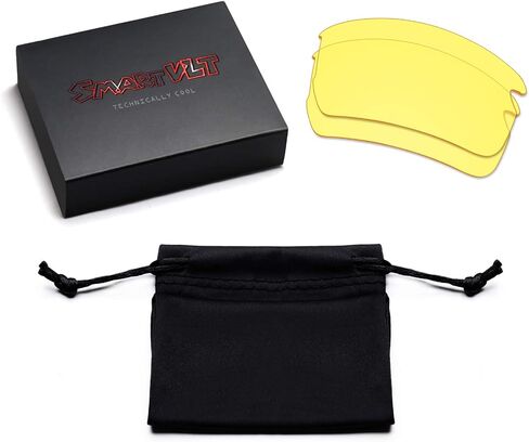 SmartVLT Men's Replacement Lenses for Oakley Flak 2.0 Asian Fit (AF) OO9271 Sunglass - More Options in Saudi Arabia