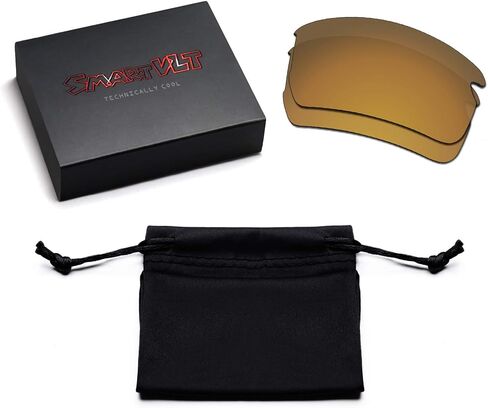 SmartVLT Men's Replacement Lenses for Oakley Flak 2.0 Asian Fit (AF) OO9271 Sunglass - More Options in Saudi Arabia