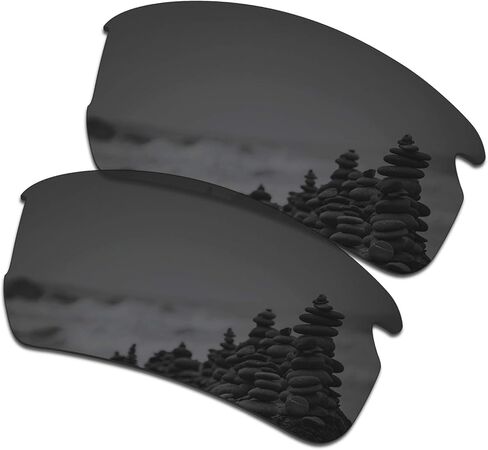 SmartVLT Men's Replacement Lenses for Oakley Flak 2.0 Asian Fit (AF) OO9271 Sunglass - More Options in Saudi Arabia