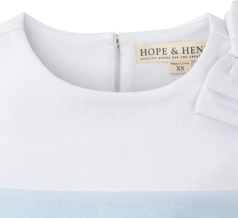 Hope & Henry Girls' Sleeveless Ponte Dress with Bow Collar in Saudi Arabia