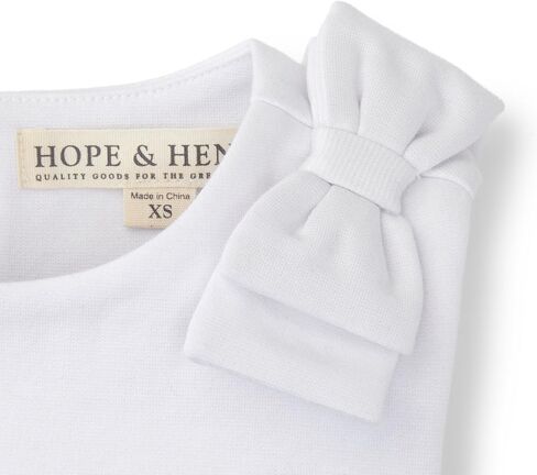 Hope & Henry Girls' Sleeveless Ponte Dress with Bow Collar in Saudi Arabia