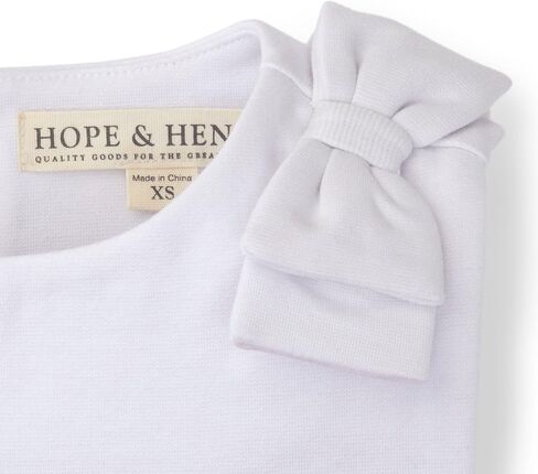 Hope & Henry Girls' Sleeveless Ponte Dress with Bow Collar in Saudi Arabia