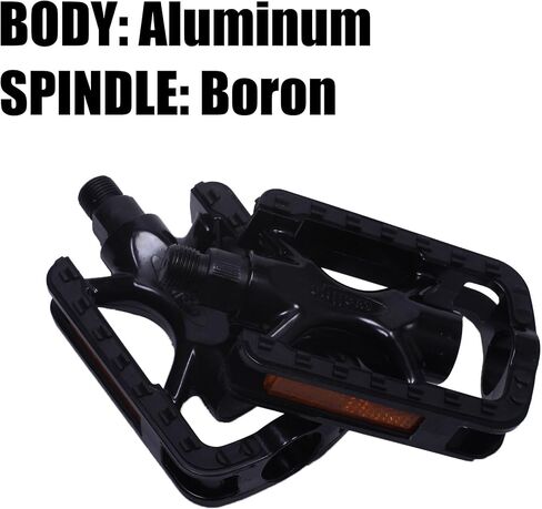 Lightweight Bike Pedals,Waterproof Bicycle Pedals with Aluminum,Universal 9/16 inch Anti-Skid Cycling Platform for City Bike,Ebike,Commuter Bike,Wellgo LU-C33 Bike Pedals ( in Kuwait