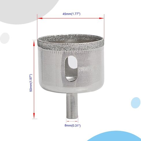 Aopin Diamond Drill Bits Core Drill Bits Hole Saw Kit 40mm (1-9/16") for Glass, Ceramics, Porcelain, Marble, Carbon Steel, 1Pcs in Saudi Arabia