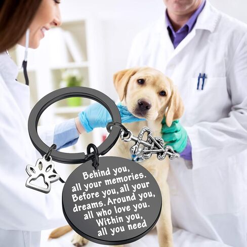 هدية FEELMEM Vet Tech هدية للطلاب البيطريين خلفك، كل سلسلة مفاتيح ذكرياتك in Kuwait