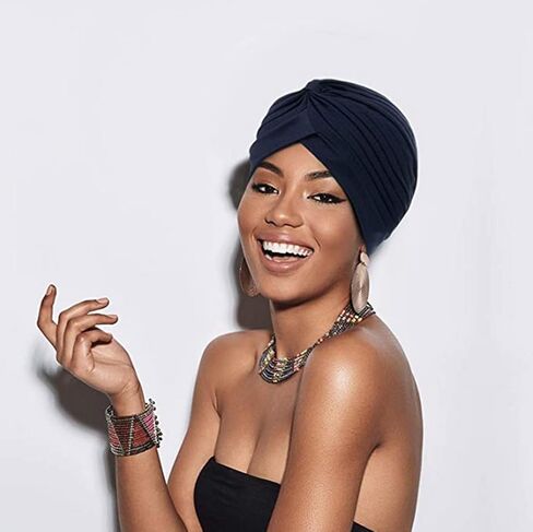Pack of 3 Soft Turban Caps Turban Hat Sleep Cap Headwear for Women in Saudi Arabia