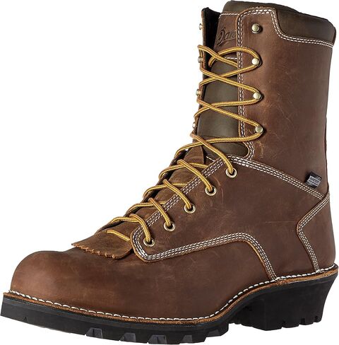 Danner Logger Boots for Men - Waterproof, Oiled Nubuck Leather on a Lightweight Platform with Vibram 360 Traction Outsole with 90-Degree Heel in Saudi Arabia