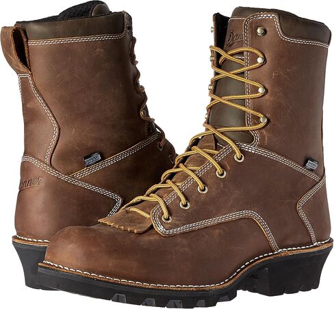 Danner Logger Boots for Men - Waterproof, Oiled Nubuck Leather on a Lightweight Platform with Vibram 360 Traction Outsole with 90-Degree Heel in Saudi Arabia