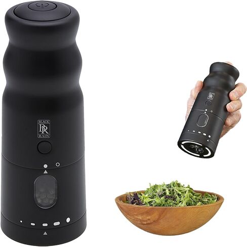 BLACK RAIN Pepper Mill - Professional Grade Heavy Duty High Output Pepper Grinder (Brushed Silver) in Saudi Arabia