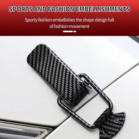 4PCS Auto Bumper Clip, Car Bumper Security Hook Lock Clips, Quick Release Auto Bumper Clip, Quick Release Fasteners for Trunk Bumpers Fenders, Carbon Fiber Texture（L） in Saudi Arabia