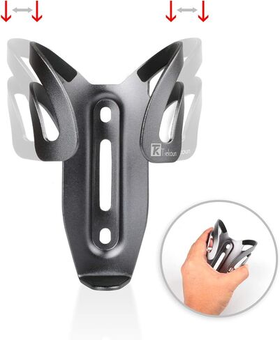 قفص حامل زجاجة مياه للدراجة، عبوتان، حجم قابل للتعديل وخفيف الوزن لركوب الدراجات يناسب أي دراجة مع سهولة التركيب in Kuwait