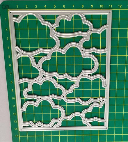 Christmas Border Background Cut Dies DIY Crafts for Paper Card Making Metal Scrapbooking Cutting Tools Album Arts Embossing Template 4.5X5.7IN (Décor Frame D) in Saudi Arabia