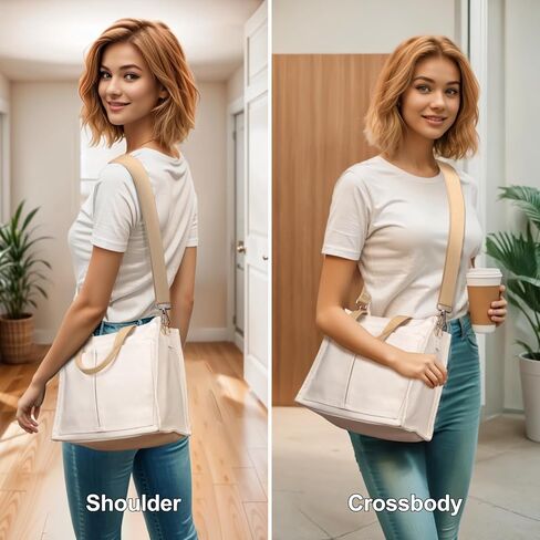 حقيبة حمل F-color للنساء مع سحاب ومروحة صغيرة محمولة للسفر والشاطئ والصيف والمكتب والأساسيات الخارجية للنساء in Kuwait