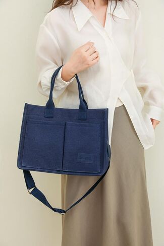 Canvas Tote Bag for Women With Pockets,Crossbody Purses Everything Everyday Hobo Shoulder Bag Handbags for Work Beach Gym in Saudi Arabia