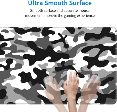 XL Large Gaming Mouse Pad, Abstract Military Camouflage Full Desk Mousepad with Stitched, Long Non-Slip Base Camo Keyboard Pad, PC Laptop Computer Mat Gifts for Women Office Decor, 31.5 * 11.8 in in Kuwait