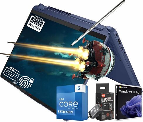 Lenovo 2024 IdeaPad Flex 5 14" 2-in-1 Touchscreen Laptop, 16:10 WUXGA (1920 x 1200) Display, 13th Gen Intel 10-Core i5-1335U (Beat i7-1270P), Thunderbolt 4, Backlit KB, FP, Win11 Home(16GB|512GB SSD) in Saudi Arabia