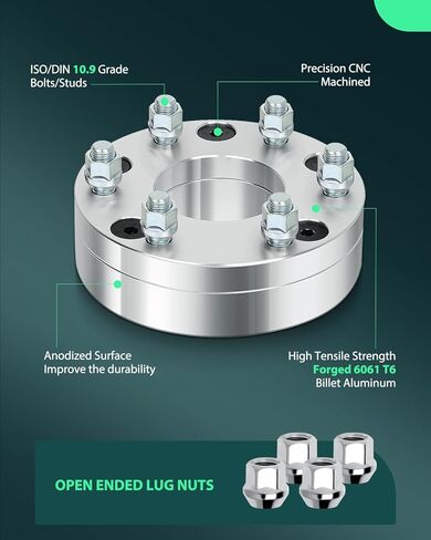 SCITOO 2X 5x5 إلى 6x5.5 محولات فواصل العجلات مع 14x1.5 78.1 مللي متر 2 "50 مللي متر 6 العروة يناسب 1992-1999 للسترة 2006-2010 للقائد in Saudi Arabia