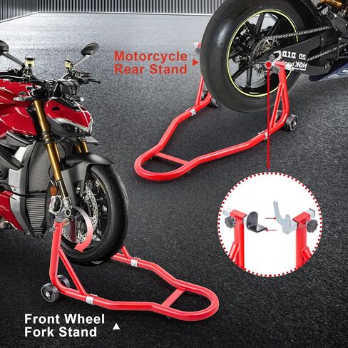 حامل دراجة نارية، حامل كومبو خلفي أمامي، حامل رفع، حامل رفع العجلات الخلفية الأمامية، حامل ذراع التأرجح U+L in Kuwait