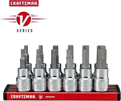 مجموعة مقابس CRAFTSMAN V-SERIES، Hex SAE & MM، محرك 3/8 بوصة، 12 قطعة (CMMT17735V) in Kuwait
